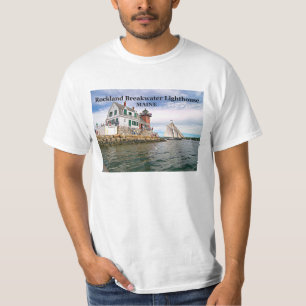 Phare de brise-lames de Rockland, T-shirt du Maine