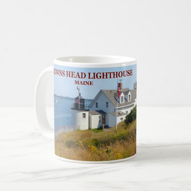 Phare de Browns Head, Maine Mug (Devant gauche)