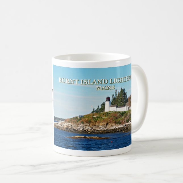 Phare de Burnt Island, Maine Mug (Devant droit)