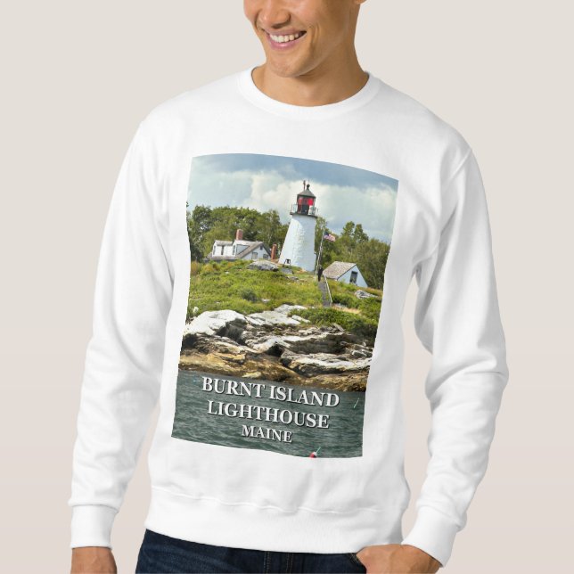 Phare de Burnt Island, Sweatshirt du Maine (Devant)