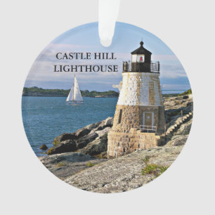 Phare de colline de château, ornement d'Île de