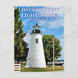 Phare de Concord Point, carte postale du Maryland