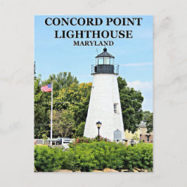 Phare de Concord Point, carte postale du Maryland