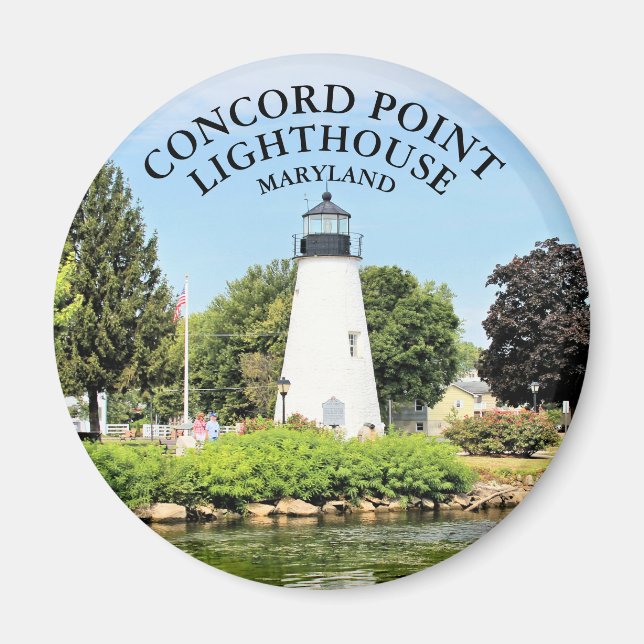 Phare de Concord Point, Magnet rond du Maryland (Devant)