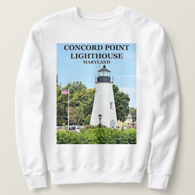 Phare de Concord Point, Maryland Sweatshirt (Design devant)