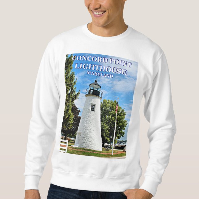 Phare de Concord Point, Maryland Sweatshirt (Devant)