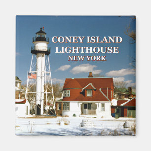 Phare de Coney Island, New York Magnet