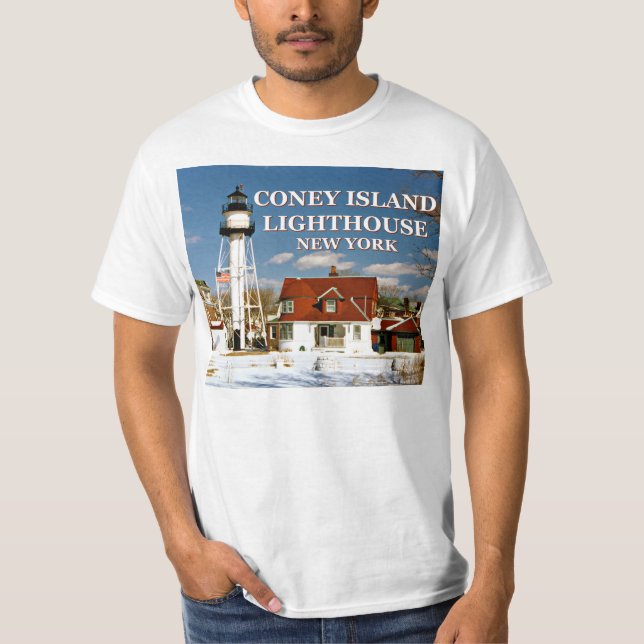 Phare de Coney Island, New York T-Shirt (Devant)