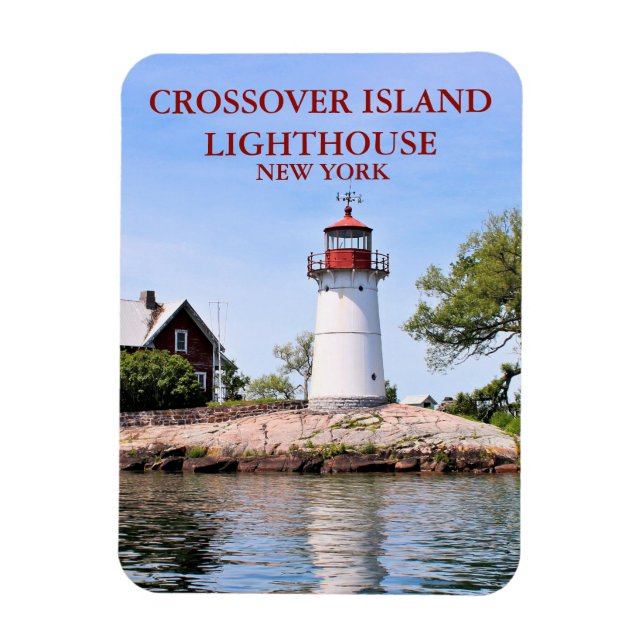 Phare de Crossover Island, NY Flexi Magnet (Vertical)
