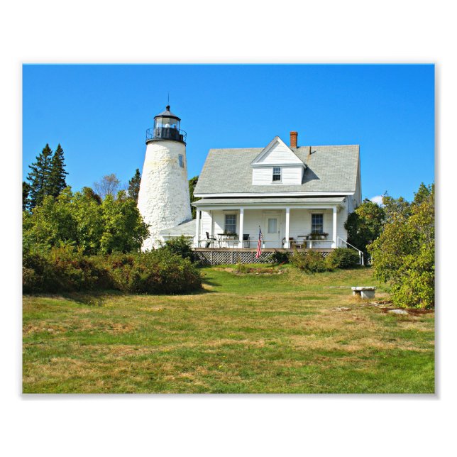 Phare de Dyce Head, Castine Maine Imprimer Photo (Devant)