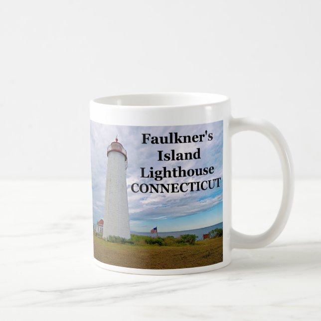 Phare de Faulkner's Island, Connecticut Mug (Droite)