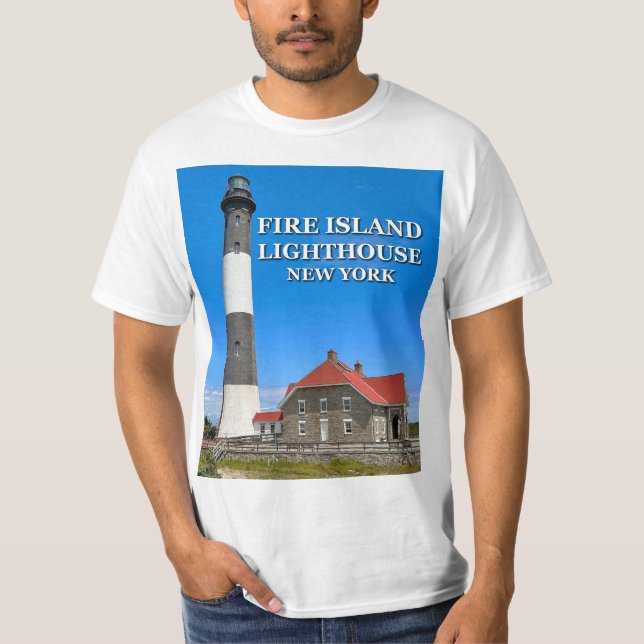 Phare de Fire Island, New York T-Shirt (Devant)