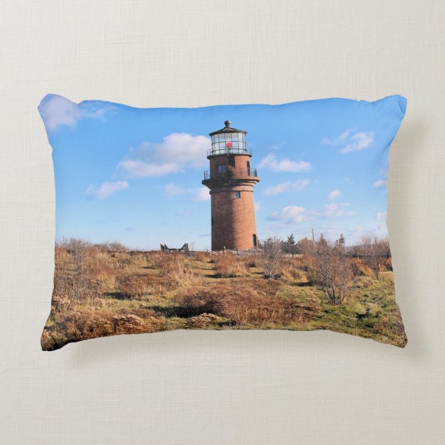 Phare de Gay Head Marthas Vineyard Accent Coussin (Devant)