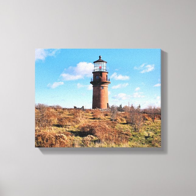 Phare de Gay Head, Massachusetts Toile Enveloppée (Recto)