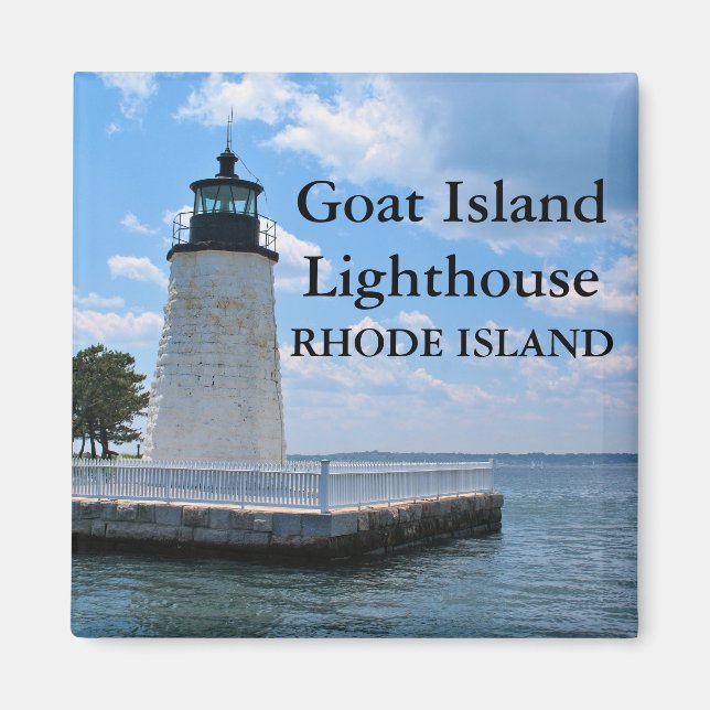 Phare de Goat Island, Rhode Island Magnet (Devant)