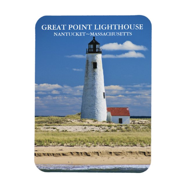 Phare de Great Point Nantucket MA Magnet (Vertical)