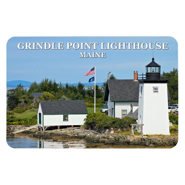 Phare de Grindle Point, Magnet Flexi du Maine (Horizontal)