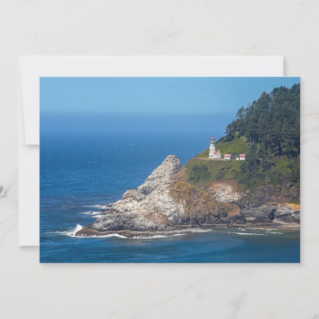 Phare de Heceta Head | Côte de l'Oregon | Carte (Devant)