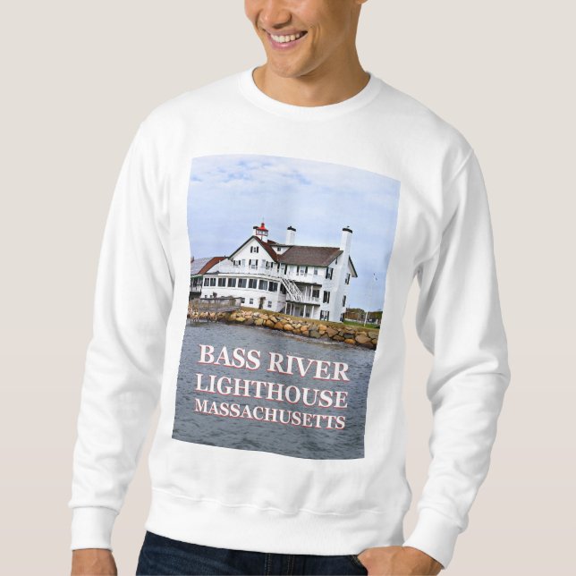 Phare de la rivière Bass, Sweatshirt du Massachuse (Devant)