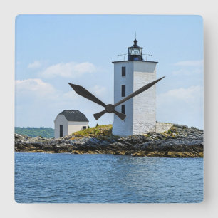 Phare de l'île néerlandaise, horloge murale de l'î