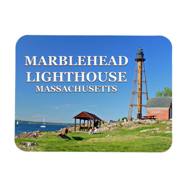 Phare de Marblehead, Massachusetts Flexi Magnet (Horizontal)