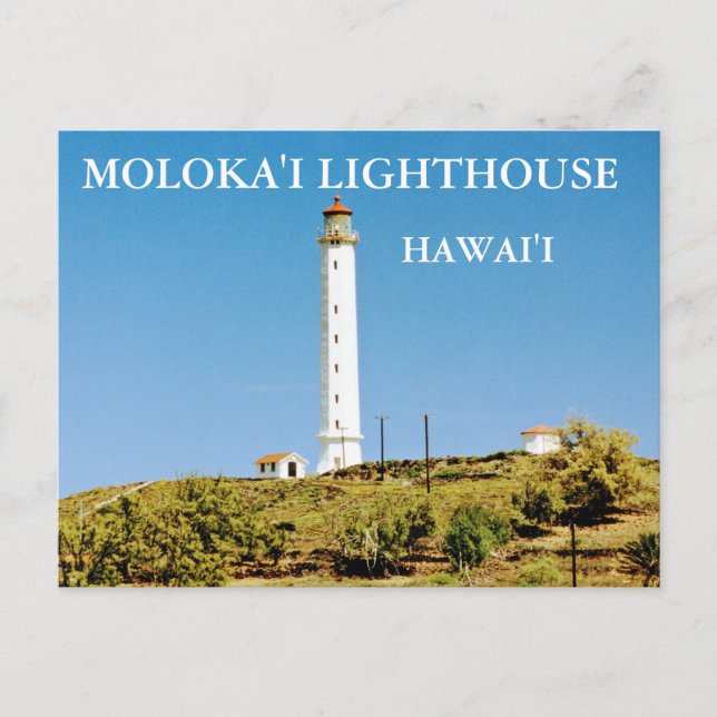 Phare de Moloka'i, Carte postale Hawai'i (Devant)