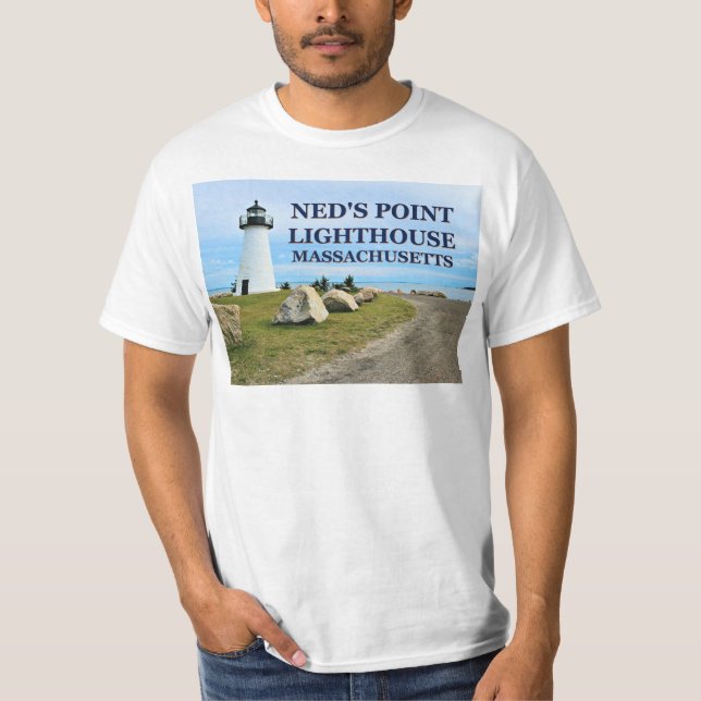Phare de Ned’s Point, T-shirt Massachusetts (Devant)