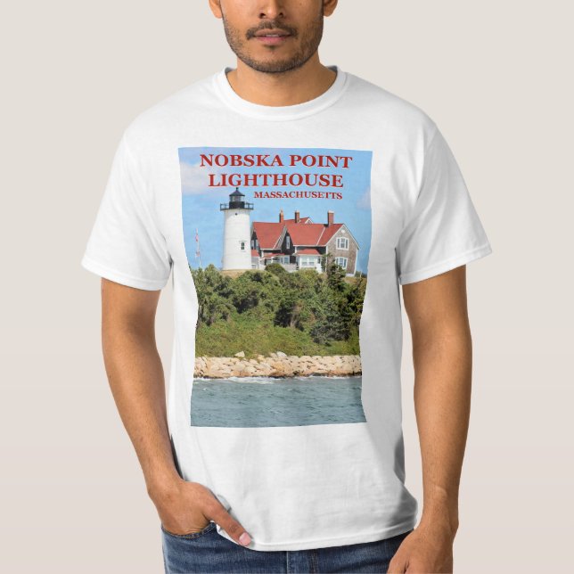 Phare de Nobska Point, T-shirt Massachusetts (Devant)