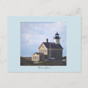 Phare de North Light Rhode Island Carte postale 