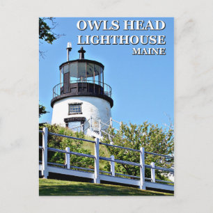 Phare de Owls Head, carte postale Maine