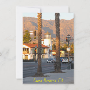 Phare de père Noël Barbara, carte de Californie