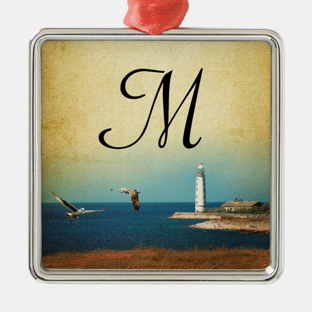 Phare de plage Monogramme Ornement initial (Devant)