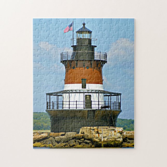 Phare de Plum Beach, Rhode Island Jigsaw Puzzle (Vertical)