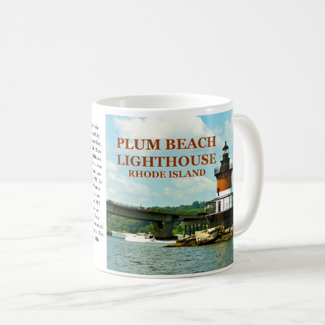 Phare de Plum Beach, Rhode Island Mug (Devant droit)