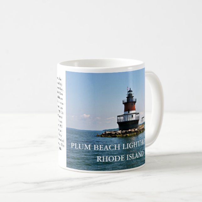 Phare de Plum Beach, Rhode Island Mug (Devant droit)