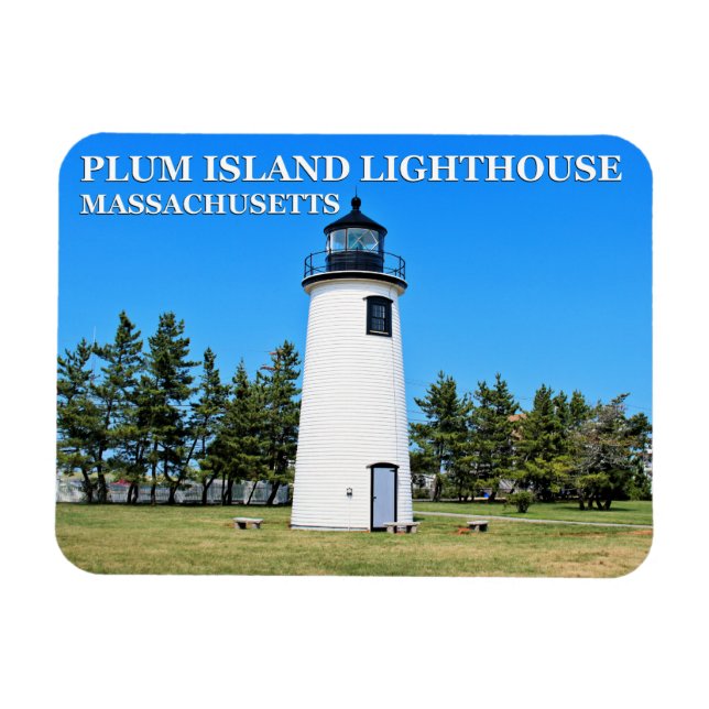 Phare de Plum Island, Massachusetts Flex Magnet (Horizontal)