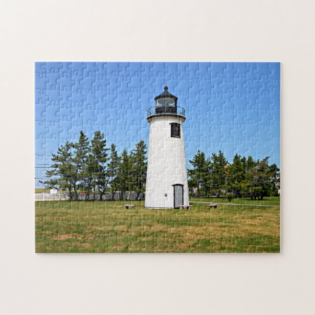 Phare de Plum Island Massachusetts Puzzle (Horizontal)