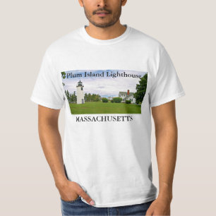 Phare de Plum Island, T-Shirt Massachusetts