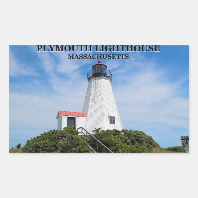 Phare de Plymouth, "The Gurnet", Autocollants MA (Devant)