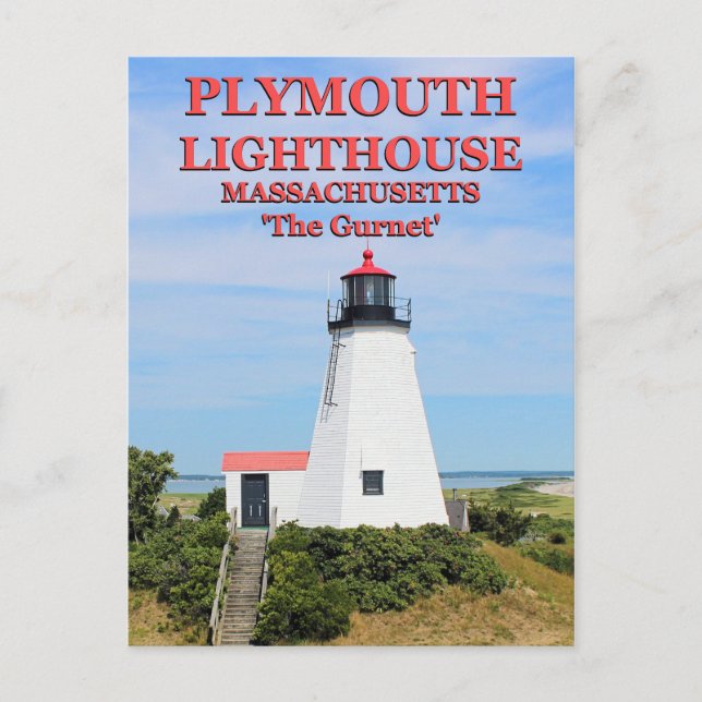 Phare de Plymouth, "The Gurnet", carte postale MA (Devant)