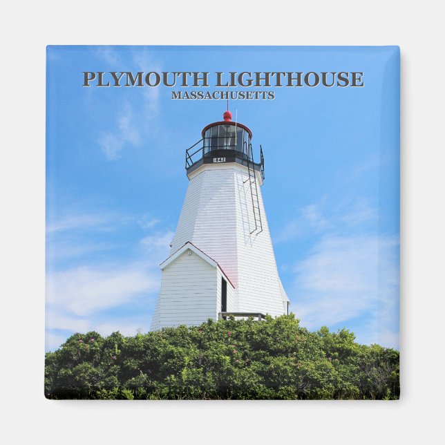 Phare de Plymouth, "The Gurnet", MA Magnet (Devant)