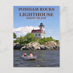 Phare de Pomham Rocks, Rhode Island Carte postale