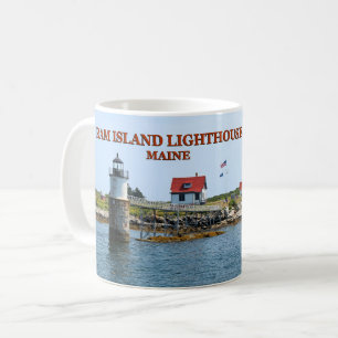 Phare de Ram Island, port de Boothbay Maine Mug