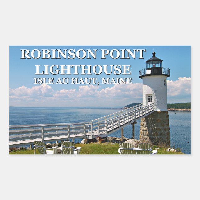 Phare de Robinson Point, Stickers Maine (Devant)