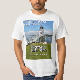 Phare de Robinson Point, T-Shirt Maine