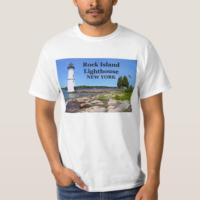 Phare de Rock Island, New York T-shirt #1 (Devant)