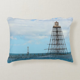 Phare de Sand Key, Floride Coussin Accent