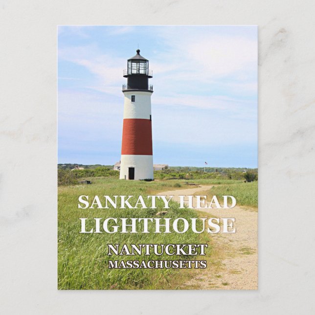 Phare de Sankaty Head, Nantucket MA Carte postale (Devant)