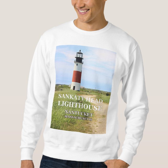 Phare de Sankaty Head, Nantucket MA Sweatshirt (Devant)