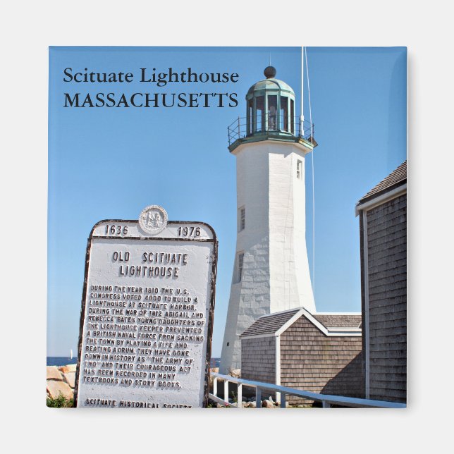 Phare De Scituate, Magnet Du Massachusetts (Devant)